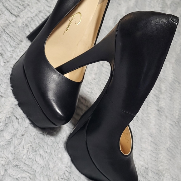 Jessica Simpson Black Chunky Heel Mary Jane - Picture 1 of 6